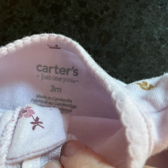 Carters Baby Girl 3 Month Footie Bundle - Picture 6 of 7